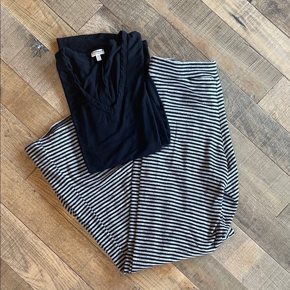 P.J. Salvage Black Top with Branded Neck Label